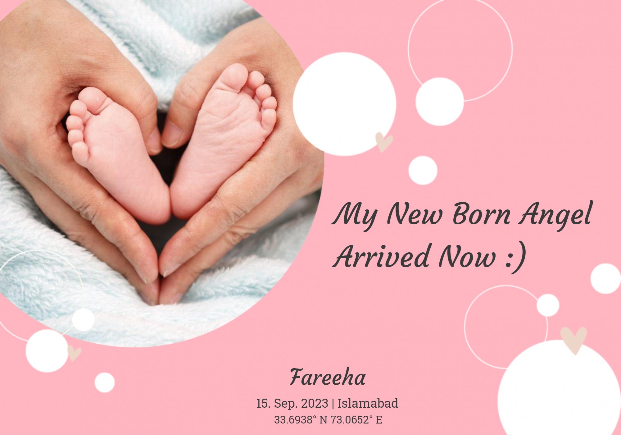 Baby Footprint Frames (Customizable)