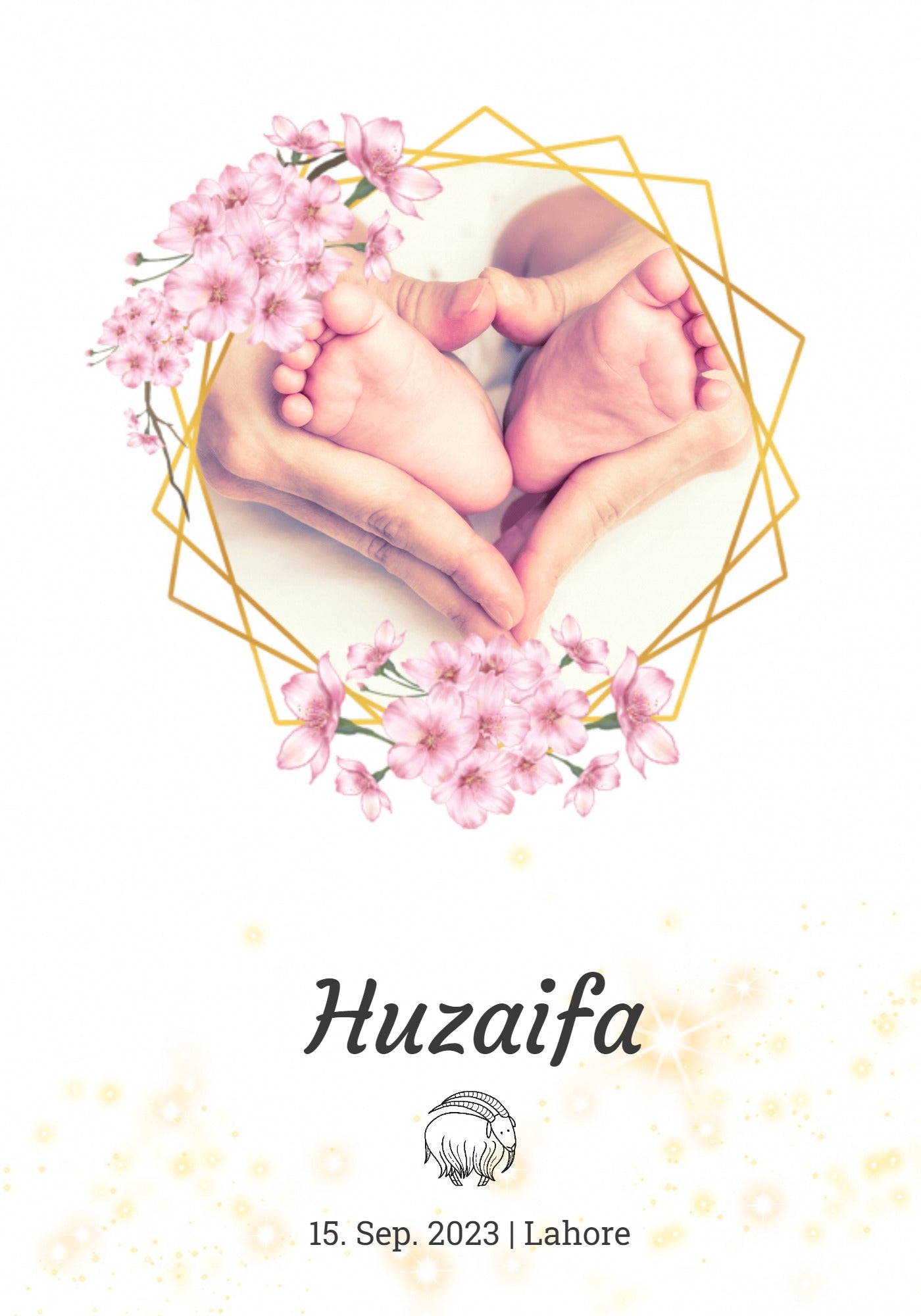 Baby Steps Memory Frame (Customizable)