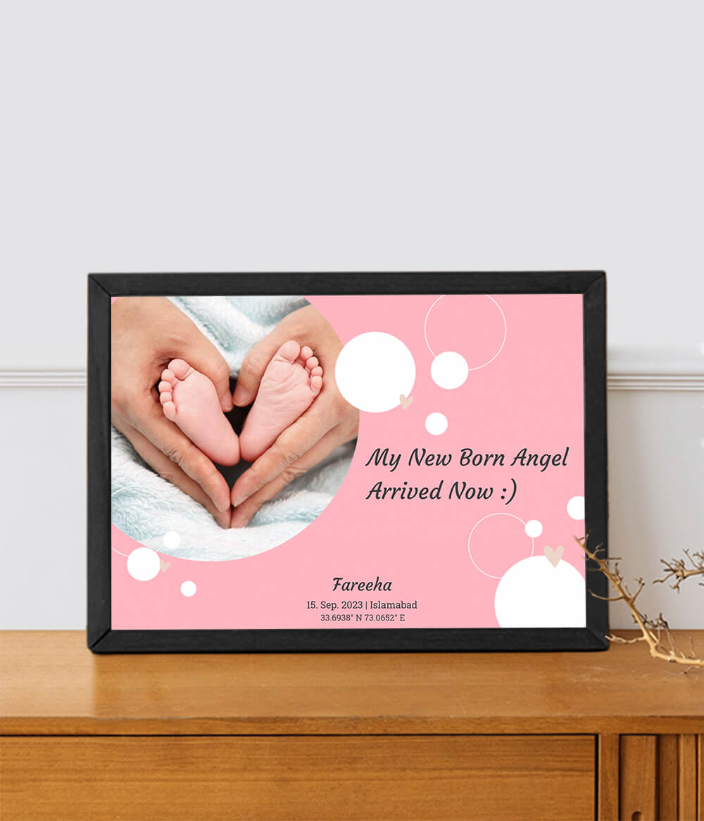 Baby Footprint Frames (Customizable)