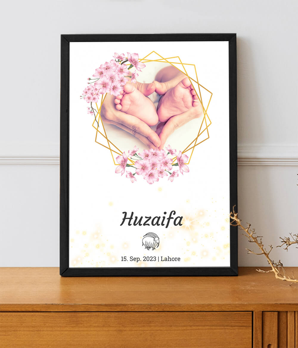 Baby Steps Memory Frame (Customizable)