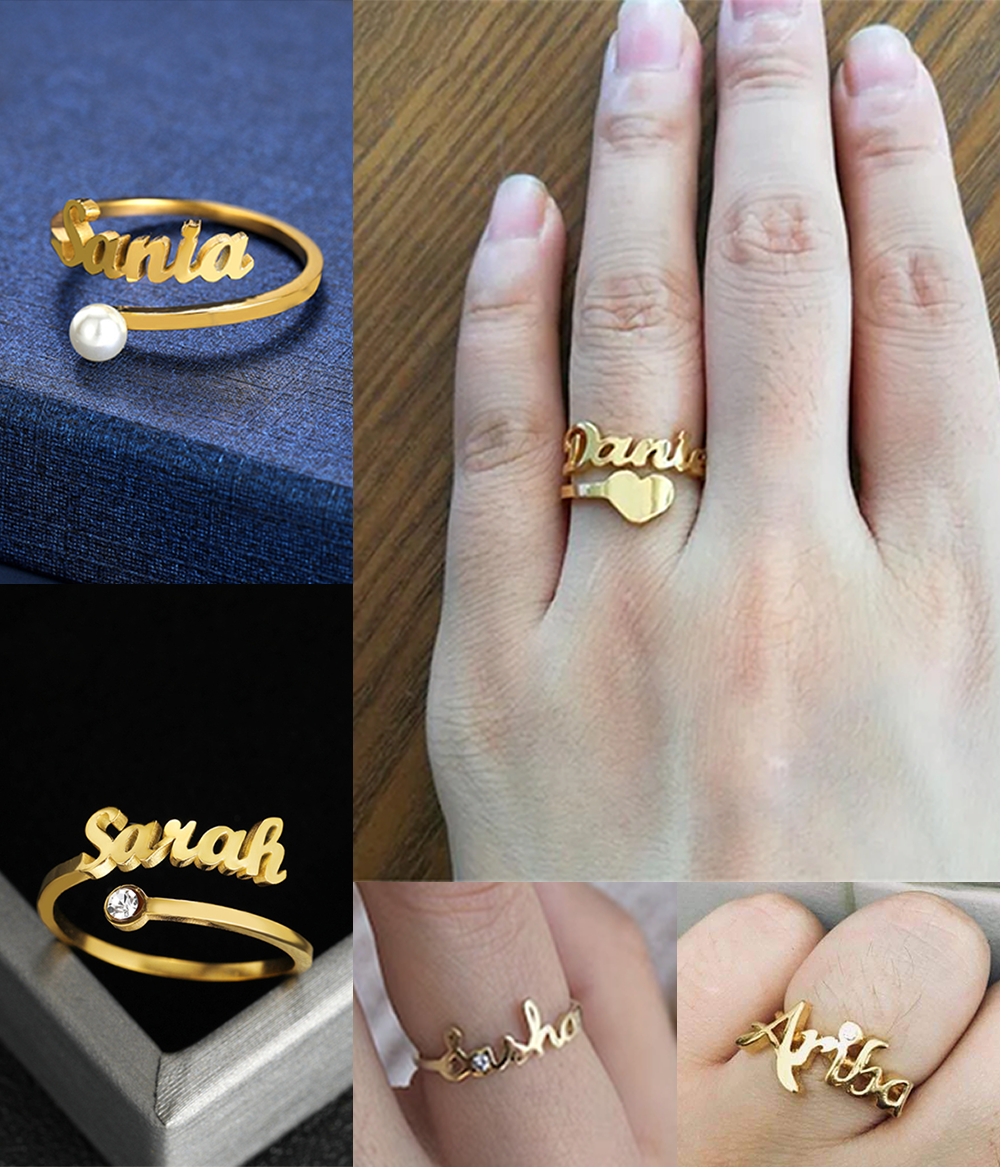 Personalized Name Rings