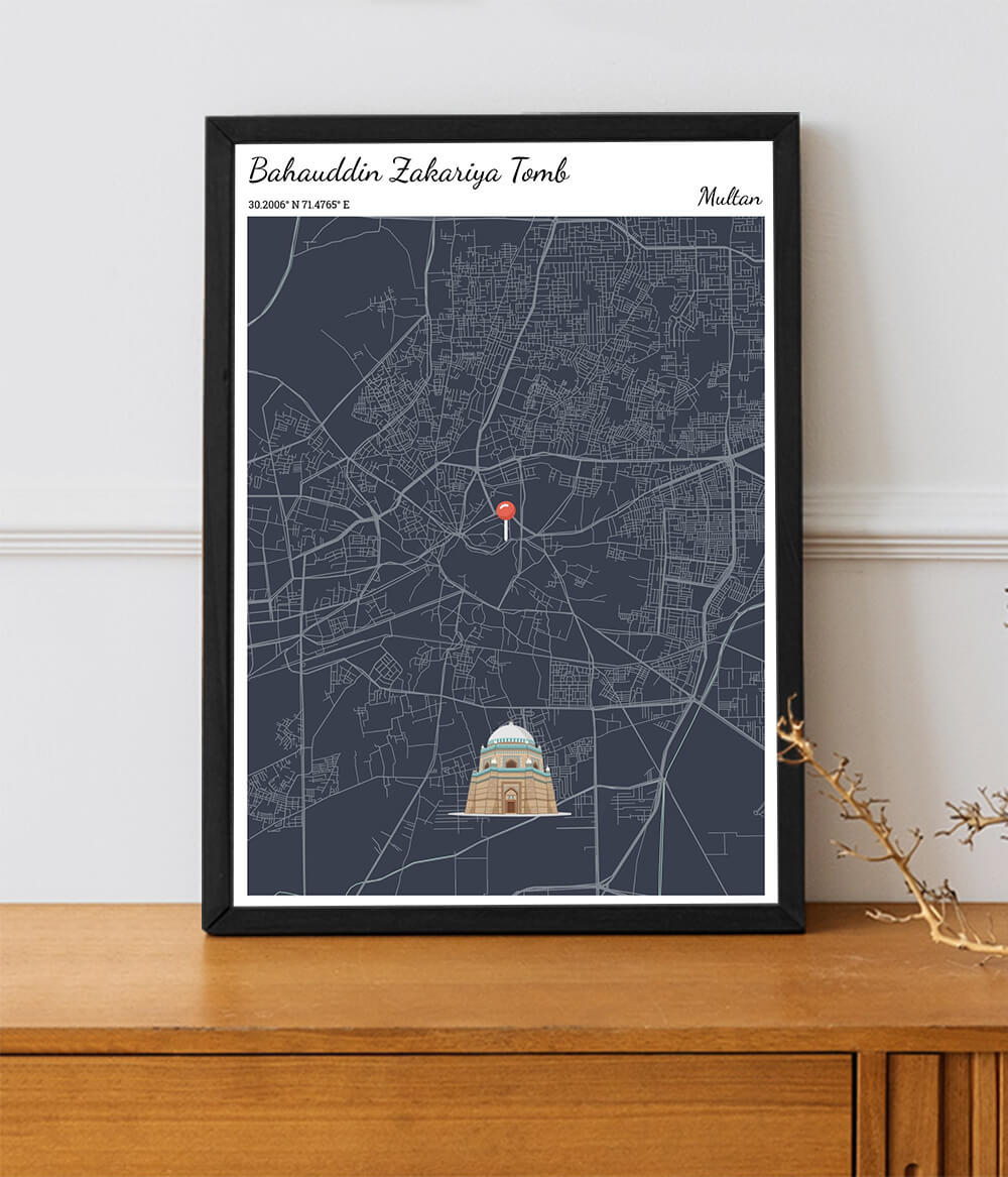 City Map Poster Multan (Customizable)