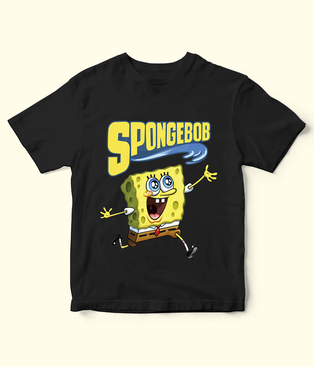 SpongeBob Kids T Shirt – Cartoon Printed Boys Shirt for Summer