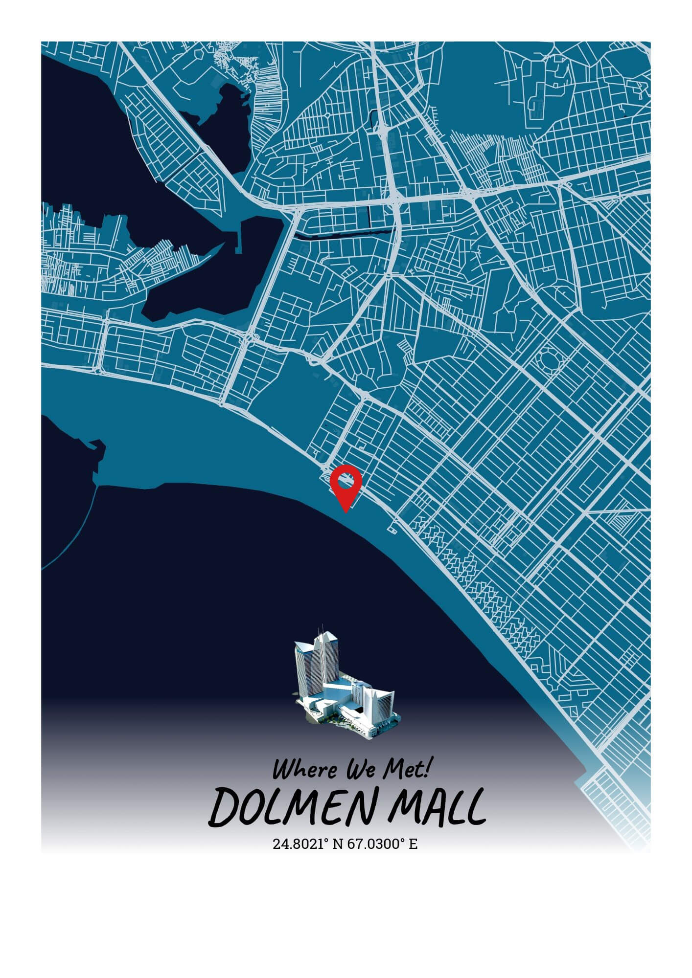 City Map Poster Karachi (Customizable)