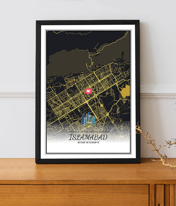 City Map Poster Islamabad (Customizable)