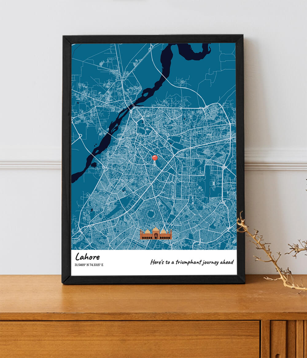City Map Poster Lahore (Customizable)