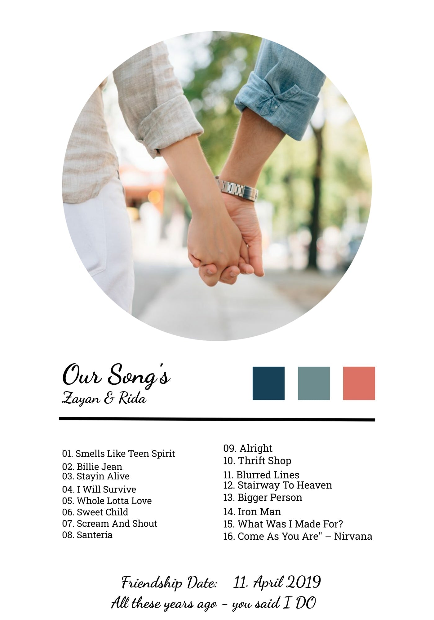 Chords & Colors Frame (Customizable)