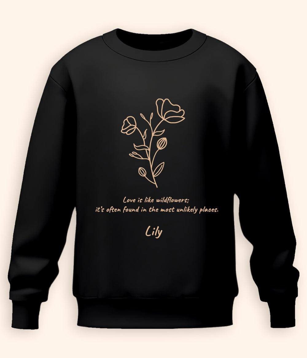 Flower Blossom Sweatshirt (Customizable)