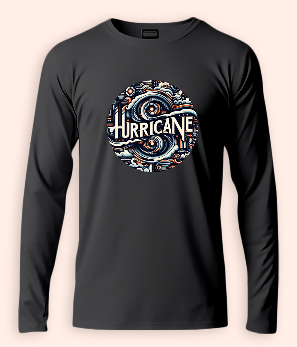 Hurricane Long Sleeve Winter T-Shirt (Unisex)