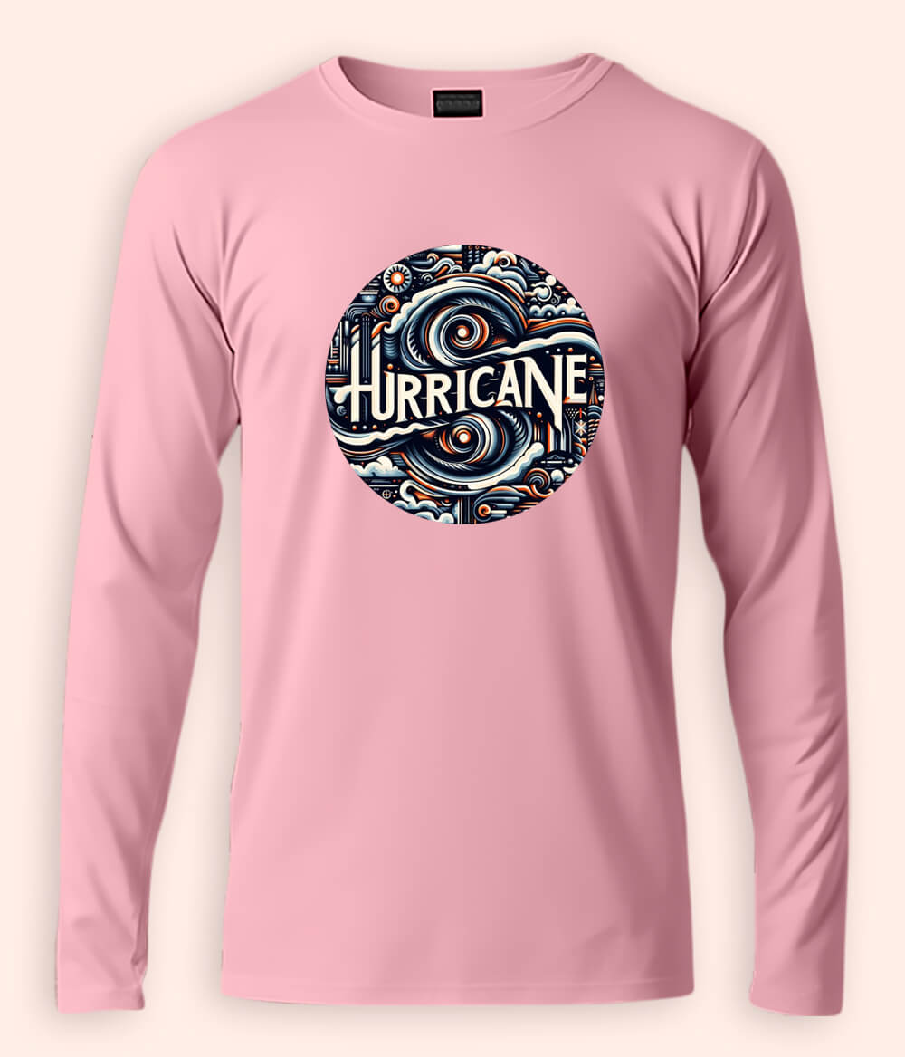 Hurricane Long Sleeve Winter T-Shirt (Unisex)