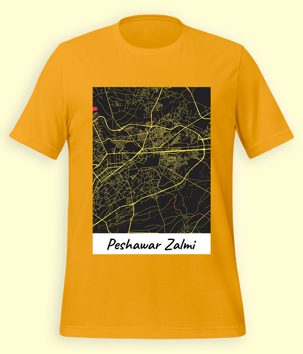 Peshawar Zalmi T-shirt Unisex (Customizable)