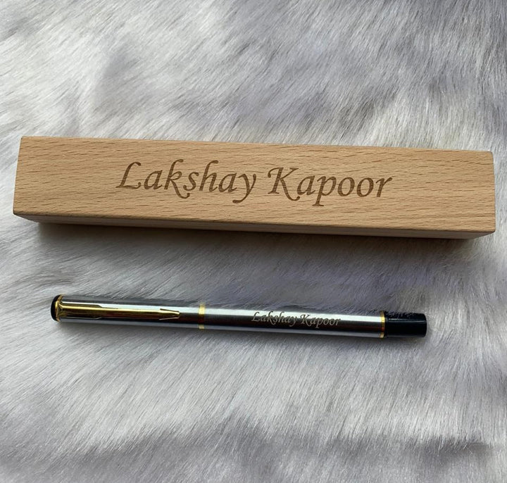 PERSONALIZED PEN+WOODEN CASE