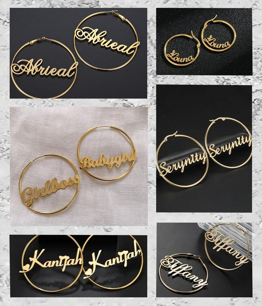 Custom Name Earrings